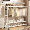 Perchero simple de pie para dormitorio, hogar, balcón, tendedero interior, adecuado para apartamentos de alquiler y dormitorios
