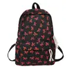 Nova Mochila com Elemento de Laço, Grande Capacidade, Mochila Escolar Casual e Simples para Alunos do Ensino Fundamental II e Médio, Mochila Leve e Texturizada