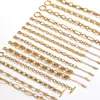 Pulsera Cadena de Acero Inoxidable 304 Transfronteriza Personalizable Joyería DIY Accesorios Chapado en Oro de 18K Hebilla Ot Pulsera de Acero de Titanio Pulsera