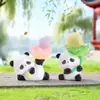 Venta Caliente Tiktok Lindo Panda Cristal Mini Caja Sorpresa Juguete de Moda Figura Decoración de Escritorio de Oficina Pequeño Regalo
