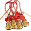 Pingente Chaveiro Gato da Sorte Lingote de Ouro, Decoração para Bolsa de Celular, Atacado de Caixas de Presente para Eventos