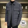 Chaqueta de Plumas para Hombre Tangkezher para Otoño e Invierno, Con Cuello, Resistente al Frío, Chaqueta Acolchada Cálida de Moda Casual para Hombre