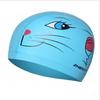 Gorro de natación de PU con estampado de dibujos animados para bebés y niños, universal, con recubrimiento impermeable, no aprieta la cabeza. Mayoreo