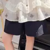 Conjunto Feminino Doce e Fofo 2026 Verão Novo Elegante Flores Bordadas Sem Mangas Top Shorts Conjunto de Duas Peças Tendência