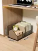 Estante de Almacenamiento Debajo del Escritorio Estante de Almacenamiento de Libros y Mochilas de Múltiples Niveles con Ruedas Carrito Pequeño Móvil Gabinete de Almacenamiento para Estación de Trabajo de Oficina