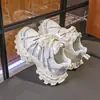 Zapatillas de malla única tipo "dad shoes" para niños, nuevo modelo primavera y otoño 2026 para niñas, transpirables, ligeras, con suela gruesa, zapatillas versátiles casuales