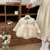 Vestido de Princesa para Niña Primavera y Otoño 2026 Estilo Nuevo Vestido Infantil Estilo Chanel Lujo Ligero Vestido Formal para Niña