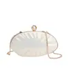 Bolso Pequeño Casual Estilo Coreano 2025 Nuevo Moda Estilo Coreano Bolso Cruzado Tipo Concha Cadena Estilo Occidental Bolso de Hombro Personalizado para Mujer