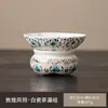 Coador de chá banhado a ouro jade em pele de cordeiro, bule doméstico estilo chinês, conjunto de chá Kung Fu, filtro de chá de cerâmica, dispositivo para fazer chá
