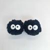 Bolinha de Lã de Ovelha de Pelo Curto de 5cm Pelúcia Carvão Preto Colorido Combinando Colorido Imitação Bola de Pelo Teddy Boneca Buquê