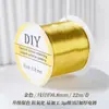 Rollo grande de 100 metros alambre de cobre conservador de color 0.2 mm material de tejido DIY hecho a mano alambre metálico filigrana alambre para enrollar alambre para envolver flor