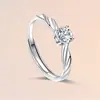 Mobius Shines Anillo Galaxia Par de Estudiantes para Anillo Día de San Valentín Novia Da Novia Anillo de Apertura