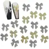 Joyería de Aleación Metálica para Uñas con Lazo al por Mayor Decoración de Uñas Simple de Lujo Ligero con Flecos Diamante Cruzado Nuevo Estilo Transfronterizo