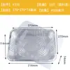Y*H Caja de Papel de Aluminio Barbacoa Bandeja Rectangular de Papel de Aluminio Pescado a la Parrilla Desechable Para Llevar Lonchera Horneado Gran Capacidad Sanitario