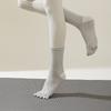 Nuevos Calcetines de Yoga Antideslizantes para Mujer, Algodón de Longitud Media Especial para Pilates Deportes Fitness, Calcetines de Cinco Dedos, Venta al por Mayor Transfronteriza