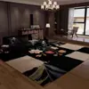 Tapete luxuoso e de alta qualidade para sala de estar, novo modelo 2026, tapete para sofá e mesa de centro, tapete de cabeceira para quarto, tapete de piso de grande área com cobertura total