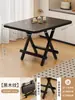 Mesa Plegable, Mesa Pequeña Portátil para Apartamentos de Alquiler, Mesa de Comedor para el Hogar, Mesa Cuadrada, Mesa Pequeña para Montar Puestos
