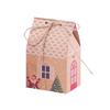 Nova caixa de doces de Natal europeia transfronteiriça caixa de doces de papel kraft caixa de doces de Natal pequena casa de cozimento embalagem caixa de doces em estoque