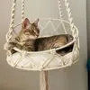 Hamaca para gatitos tejida a mano transfronteriza cama colgante para gatos Bohemia con kit colgante decoración de interiores nido de gato