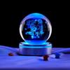 Felicitaciones por el Festival de Primavera 3D 3D láser tallado interior bola de cristal luminosa luz de noche luminosa artesanías creativas adornos para el hogar
