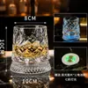 [Posavasos Luminoso Gratis] Vaso Giratorio para Whisky Macallan para el Hogar, Vaso para Licor, Vaso de Vidrio, Vaso Giratorio
