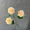 Nueva flor artificial de peonía de granada de 3 cabezas para fotografía de bodas, decoración de escenas, escaparate de ventanas del hogar y arreglo floral al por mayor