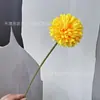 Flor de Crisântemo Bola de Ramo Único Flor de Crisântemo Bola de Ping Pong Dente-de-Leão Flor Artificial Decoração de Arranjo de Flores em Vaso para Sala de Estar Transfronteiriço