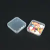 Caja de Plástico Cuadrada Transparente de 5.5 cm Caja de Plástico Transparente Caja de Almacenamiento para Piezas Caja de Embalaje para Joyería Aparejos de Pesca