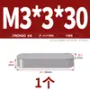 Acero Inoxidable 304 Llave Plana con Esquinas Redondeadas Tipo Gb1096A Pasador de Llave Plana Cuadrado Material Barra de Llave Cabeza Mm3M4M5M6M8M10