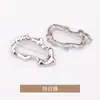 Broche de metal com formato irregular, broche corsage retrô estiloso, acessório para roupa, pino anti-exposição