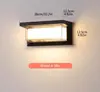 Luz de Pared Led para Exteriores Impermeable Minimalista Moderna Luz para Pared Exterior Jardín Doble PC Alto Brillo Resistente a la Humedad