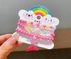 Pulsera Acrílica para Niños de Venta Caliente Transfronteriza con Cuentas a Mano Colorida de Dibujos Animados Fruta Niñita Versátil Juego de Joyería