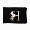 Bolsa de Cosméticos Personalizada com Zíper e Letra da Amazon, Estampa, Bolsa para Estudantes, Material Pu em Branco, Bolsa de Cosméticos Feminina