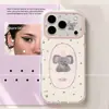 Adequado para capas de celular Apple 17 Pro Max e iPhone 16: minimalista, resistente a quedas e com um elegante design de chapéu rosa, estrela e elefante