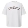Marca Tendência High Street Americana Retro Transfronteiriça Camiseta de Manga Curta Masculina Design Solto Senso de Design Nicho Gola Redonda Manga Meia-Manga Top Masculino