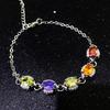 Tiktok live venda quente pulseira floco de neve full diamond design de moda corrente garra pulseira floco de neve joias tesouro coloridas para mulheres