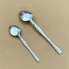 Conjunto de Talheres de Aço Inoxidável com Padrão de Cauda de Peixe para Viagem, Faca, Garfo, Colher de Jantar de Cintura Fina, Garfo, Colher, Colher de Chá, Colher de Café, Talheres Portáteis
