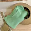 Popular Camiseta de Punto Suave y Cera de Manga Larga para Mujer en Primavera y Verano, Capa Interior Delgada con Estilo de Alta Gama y Top Holgado para Mujer
