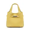 Nova Bolsa de Mão de Couro de Vaca de Primeira Camada com Alça de Fivela Couro Genuíno Cesta de Frutas Bolsa Balde Fashionable High-End Versátil Ombro Único Transversal Feminino