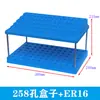 Suporte de Armazenamento CNC para Brocas Fresadoras 187 Furos Suporte para Mandril de Pinça Suporte para Pinças Prateleira Empilhável Multicamadas