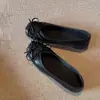 Zapatos Mary Jane de punta cuadrada estilo coreano 2026, nuevos, con lazo, poco profundos, tipo ballet, slip-on, versátiles, de suela gruesa, para mujer