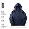 Cárdigan de felpa para padres e hijos con estampado de ropa de clase para estudiantes, abrigo, camisa cultural, suéter con capucha y cremallera para niños, logotipo impreso personalizado