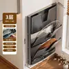 El fabricante suministra un estante de cocina multifuncional para montar en la pared, sin taladro, para guardar tapas de ollas, tablas de cortar y otros artículos de cocina