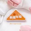 Clip triangular con texto inspirador creativo para notas de estudiantes, clip acrílico antivuelco para documentos, clip de esquina para almacenamiento de papel de prueba