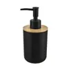 Conjunto de banheiro de alta qualidade, cor sólida, preto e branco, porta-sabonete, porta-escova de dentes, frasco de loção, copo de enxaguante bucal, caixa para cotonetes, exclusivo para exportação