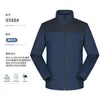 Cortavientos de Bloques de Color con Cuello Alto 150D Elástico Mecánico Resistente al Viento Cálido Chaqueta de Algodón Unisex Ropa de Trabajo para Exteriores Chaqueta Personalizada