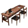 Mesa de computador de madeira maciça, mesa de escrita simples de estudante montada na parede, escrivaninha, mesa de escritório, mesa longa para quarto de casa
