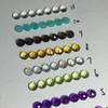 Piedra natural magnesio aluminio granate olivino amatista cristal amarillo gris piedra de joyería de 4 mm piedra Tianhe piedra de luna cristal de té