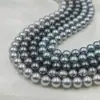 Pérolas Swarovski Cinza 616 617 731 Contas Imitação de Concha de Pérola Contas Soltas Furo Reto Acessórios Swarovski Joias