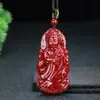 Colgante de Buda Guanyin de Arena de Cristal, Arena Granulada, Cinabrio, Arena Oro Púrpura, Luz de Buda Guanyin, Buda Maitreya, Colgante de Buda, Suministro al Por Mayor